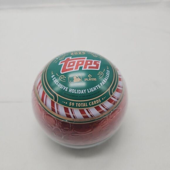 2025 Topps Holiday Baseball Collector’s Tin (59 Cards) | MLB Factory Sealed - Picture 1 of 8